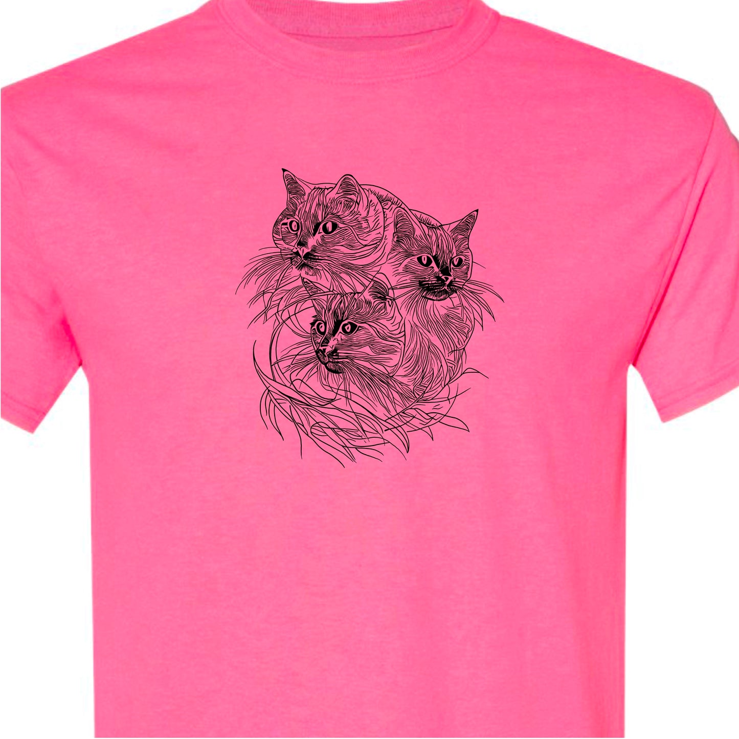 Whimsical Whisker Short Sleeved TShirt